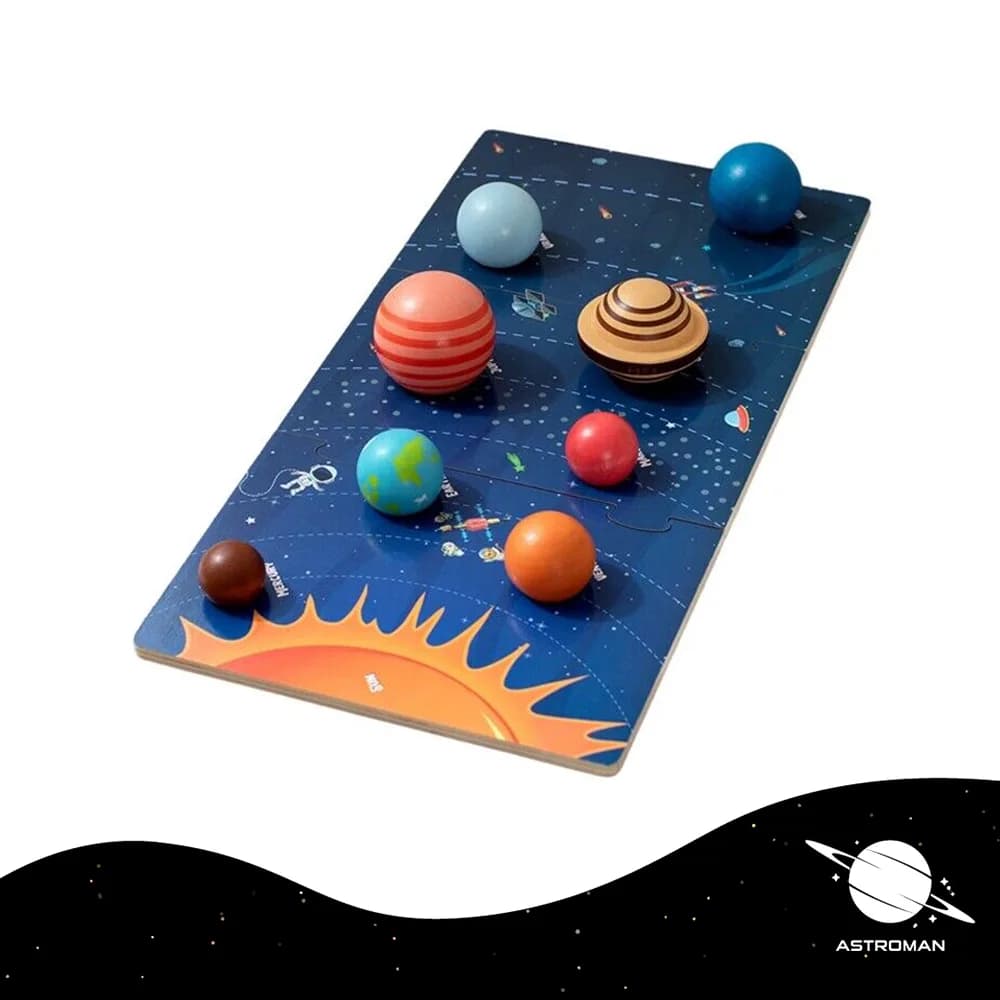 3D Wood Planets