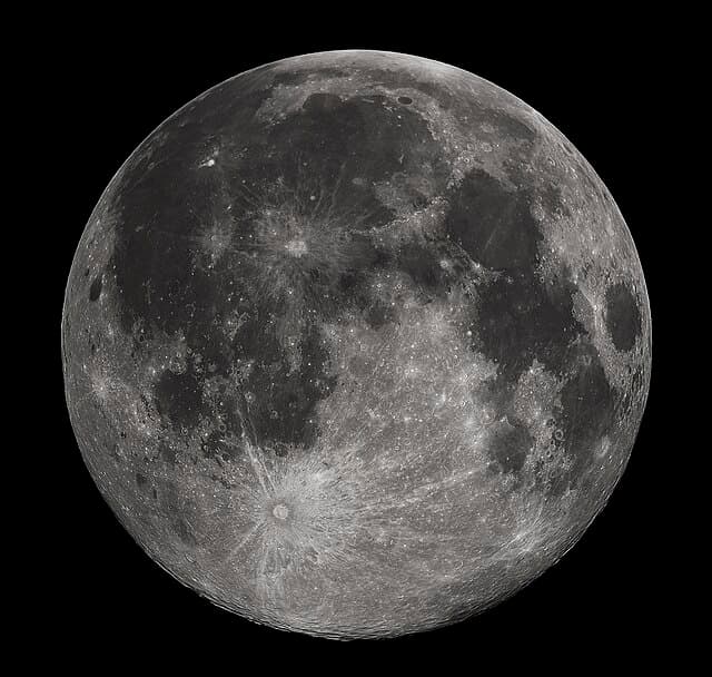 Full Moon, Earth-based telescope